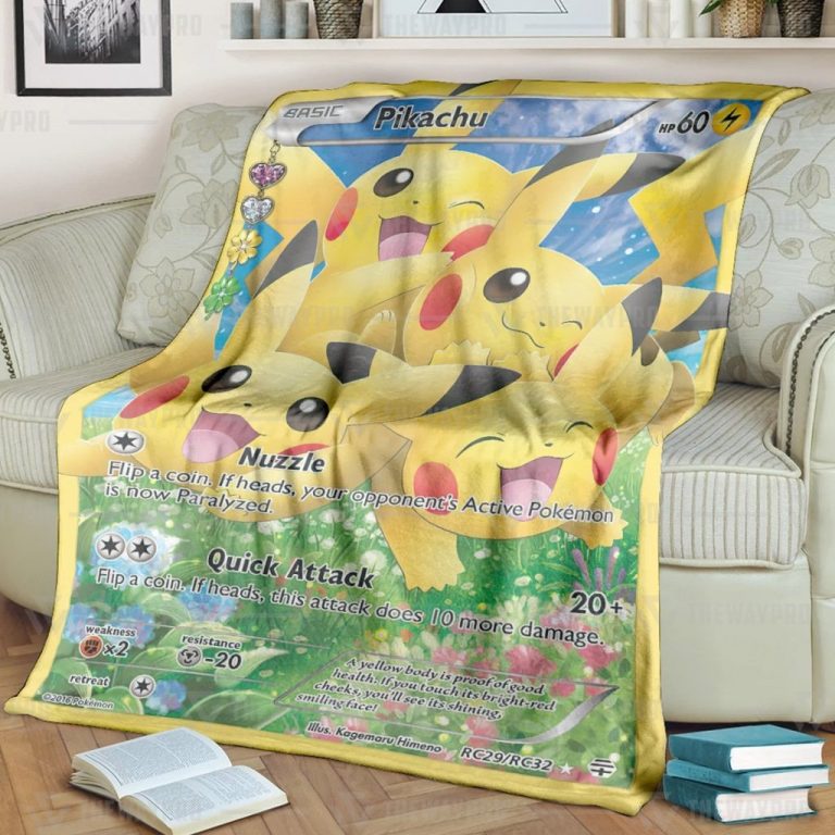 Pikachu Generations fleece blanket