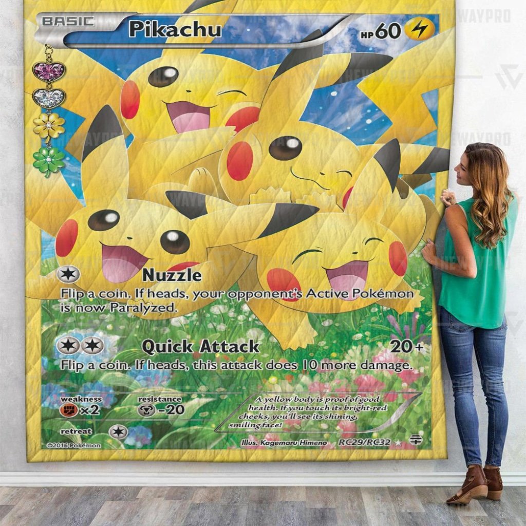 Pikachu Generations quilt