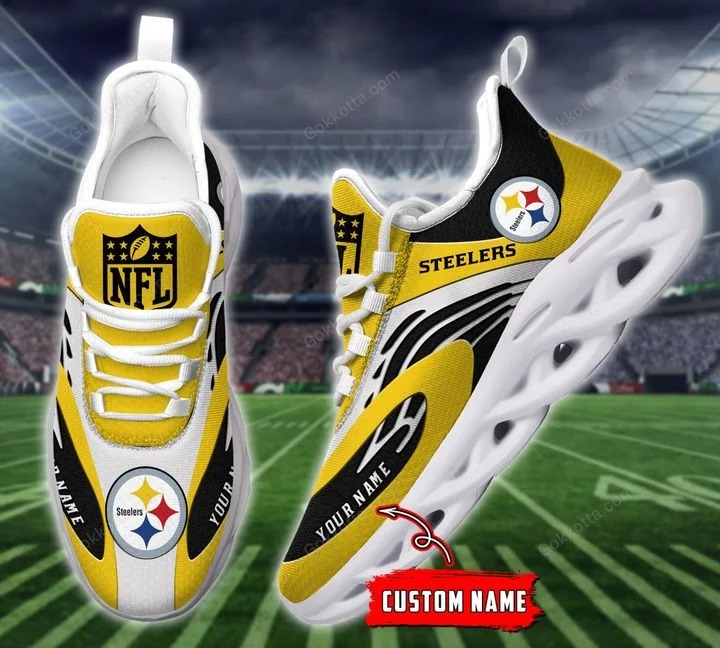 Pittsburgh Steelers Custom Personalized Max Soul Clunky Sneaker Shoes 1