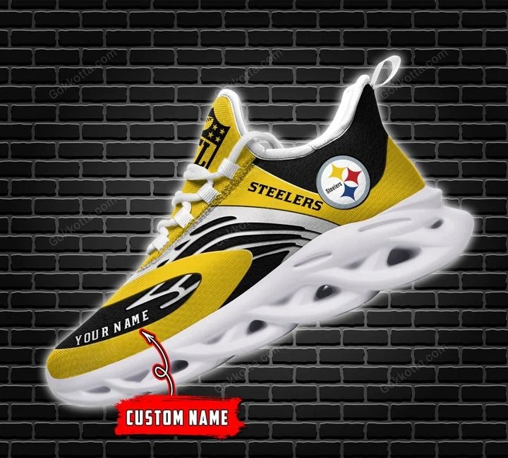 Pittsburgh Steelers custom personalized max soul clunky sneaker shoes 5 Pittsburgh Steelers custom personalized max soul clunky sneaker shoes 4