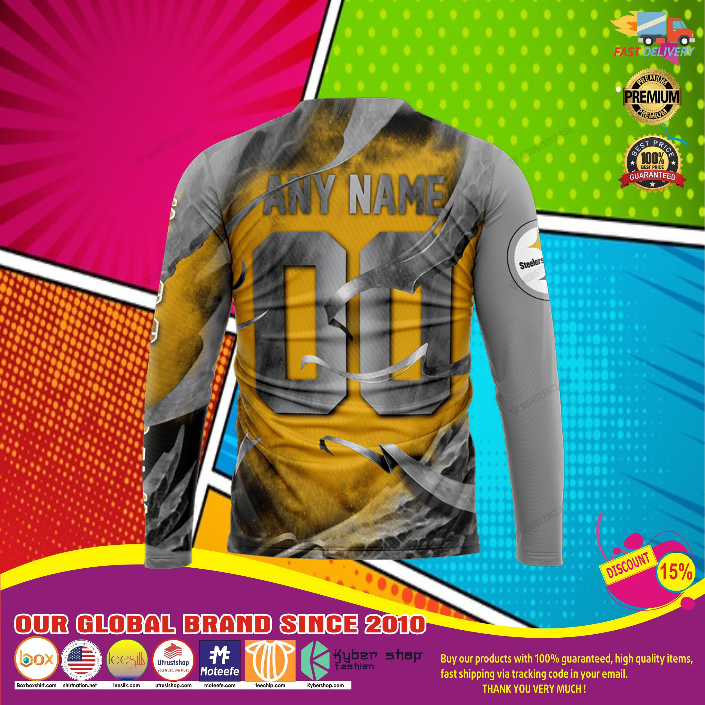 Pittsburgh steelers skull jersey hoodie 6 Pittsburgh steelers skull jersey hoodie9