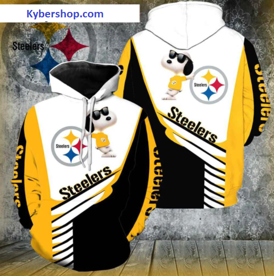 Pittsburgh steelers snoopy 3d hoodie