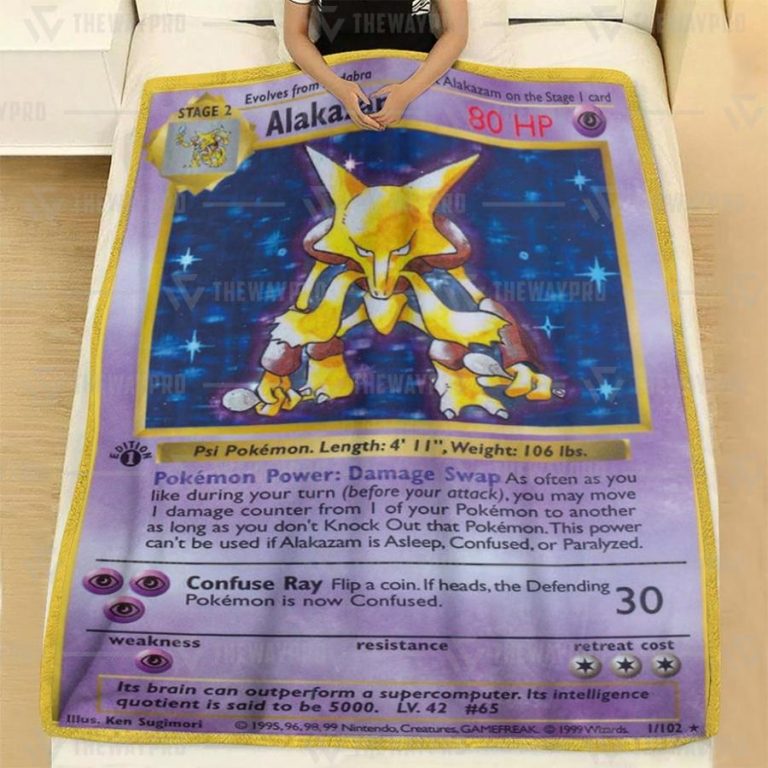 Pokemon Basic Alakazam Blanket 1