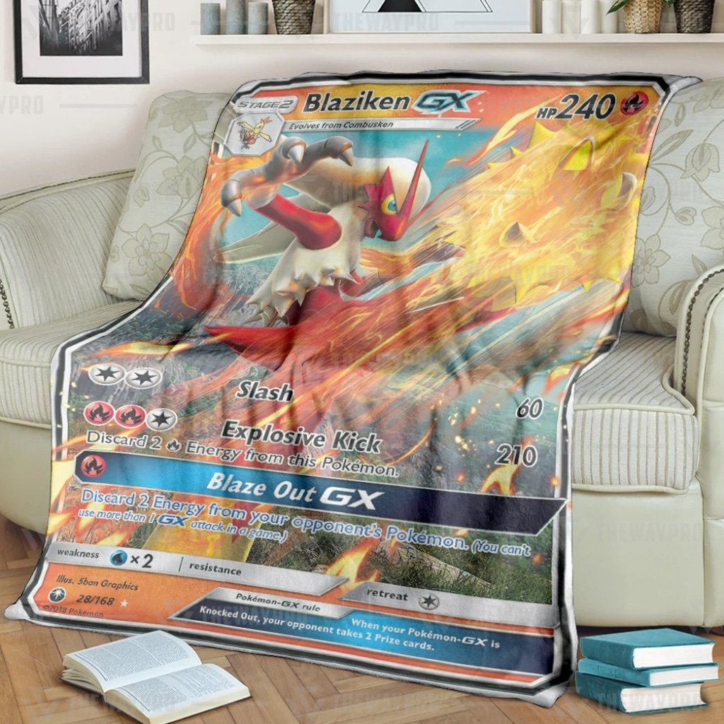 Pokemon Blaziken GX blanket 1