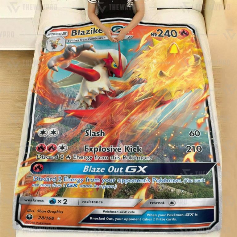 Pokemon Blaziken GX blanket 2