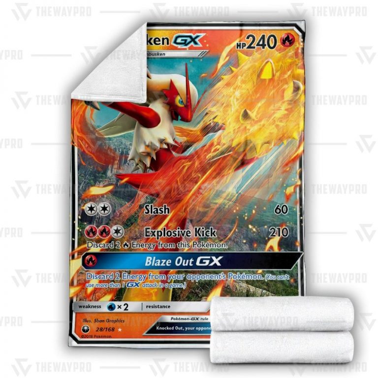 Pokemon Blaziken GX blanket 3
