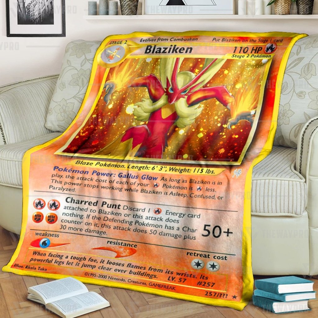 Pokemon Blaziken blanket 1