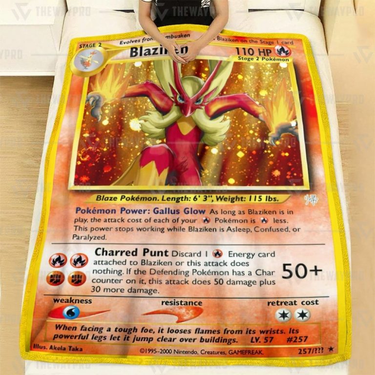 Pokemon Blaziken blanket 2