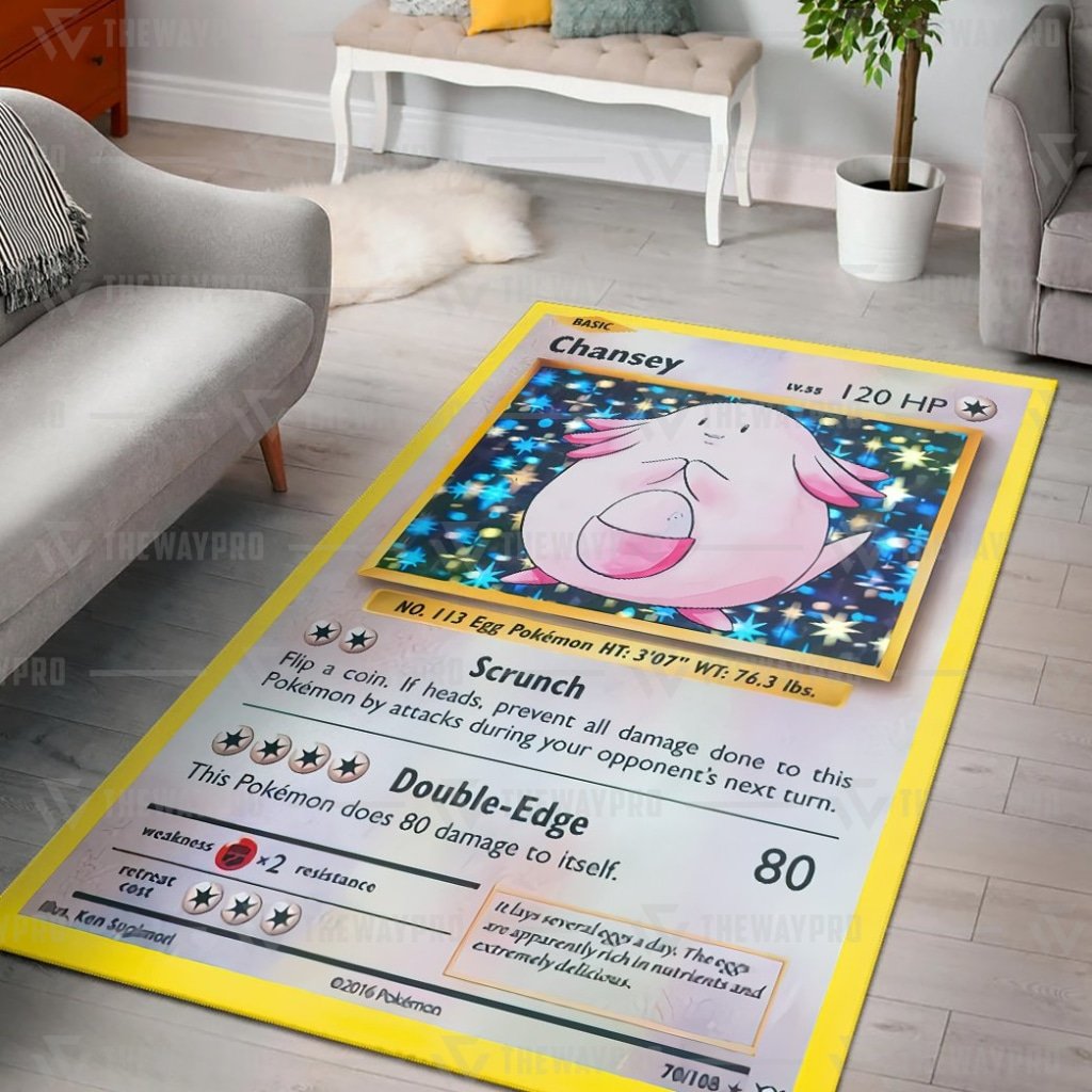 LIMITED Chansey Pokemon rug 4 Pokemon Chansey rug 1
