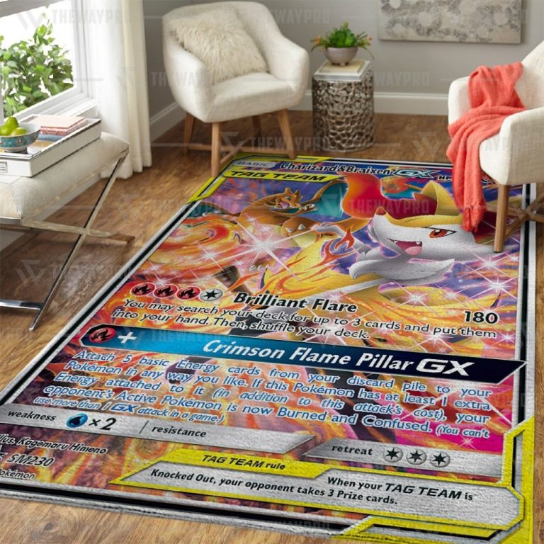 Pokemon Charizard Braixen GX rug 3