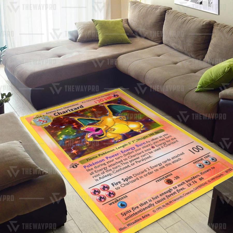 Pokemon Charizard Card Rug 9 Pokemon Charizard Card Rug