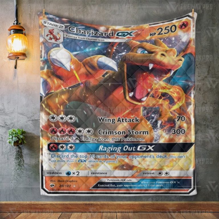 Pokemon Charizard GX quilt 2