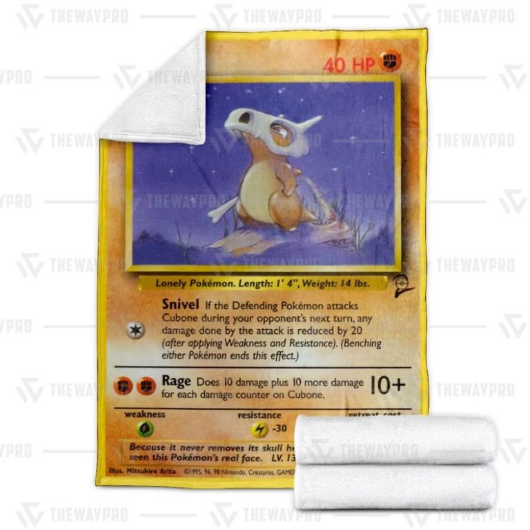 Pokemon Cubone Blanket 2 Pokemon Cubone Blanket 2