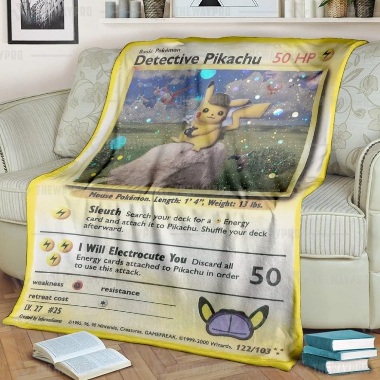 Pokemon Detective Pikachu Blanket 1