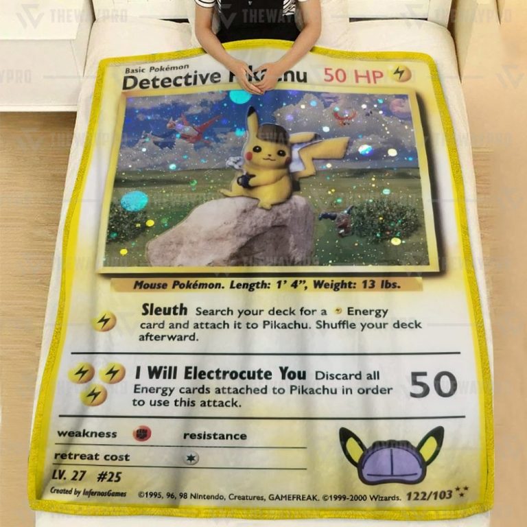 Pokemon Detective Pikachu Blanket 2