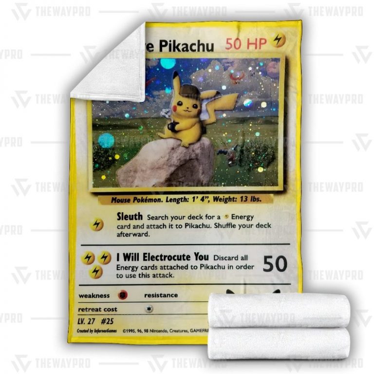 Pokemon Detective Pikachu Blanket 3