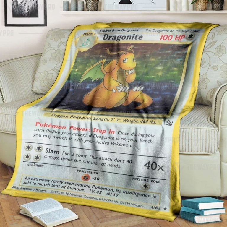 Pokemon Dragonite Holo blanket 1