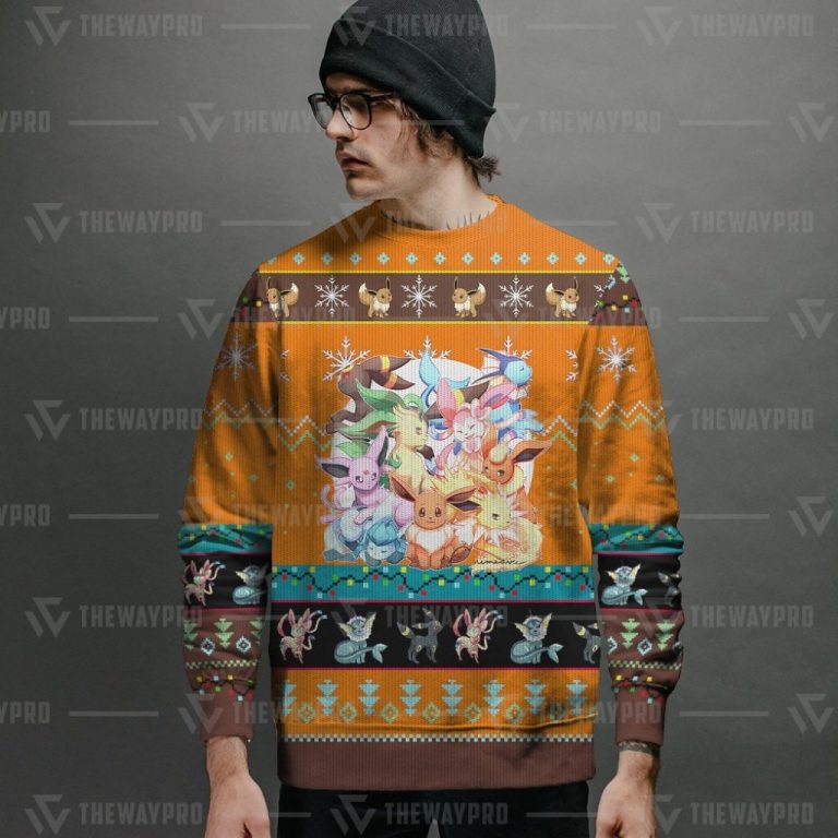 Pokemon Eevee and Eeveelutions Sweater Sweatshirt 2