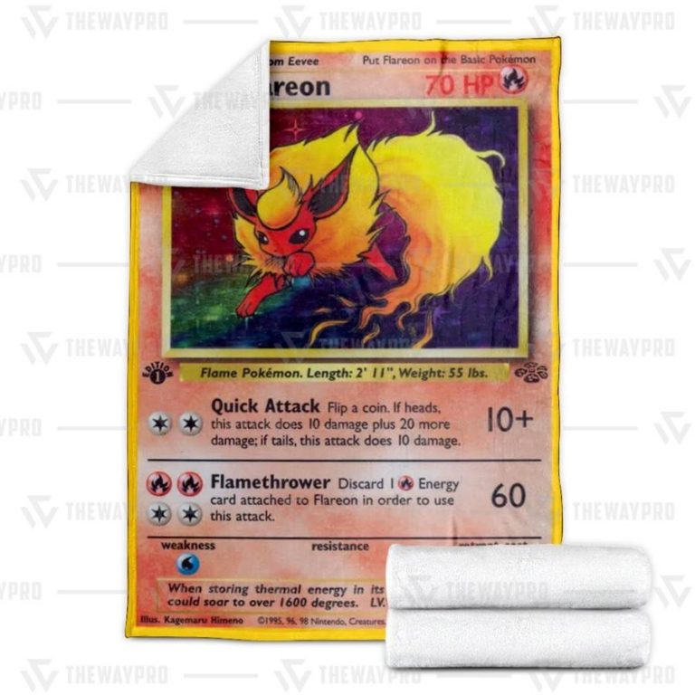 Pokemon Flareon Blanket 1