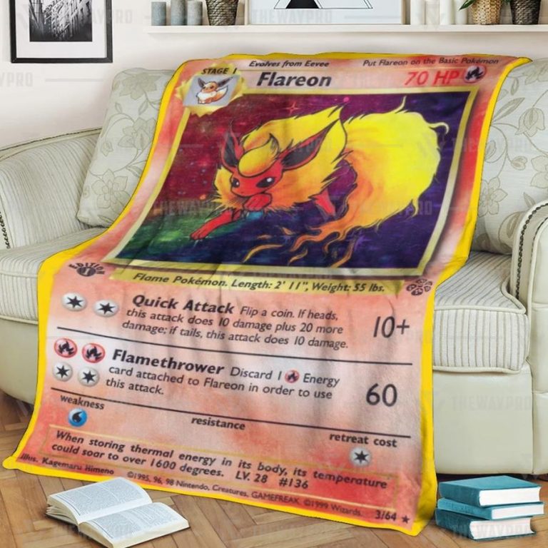 Pokemon Flareon Blanket