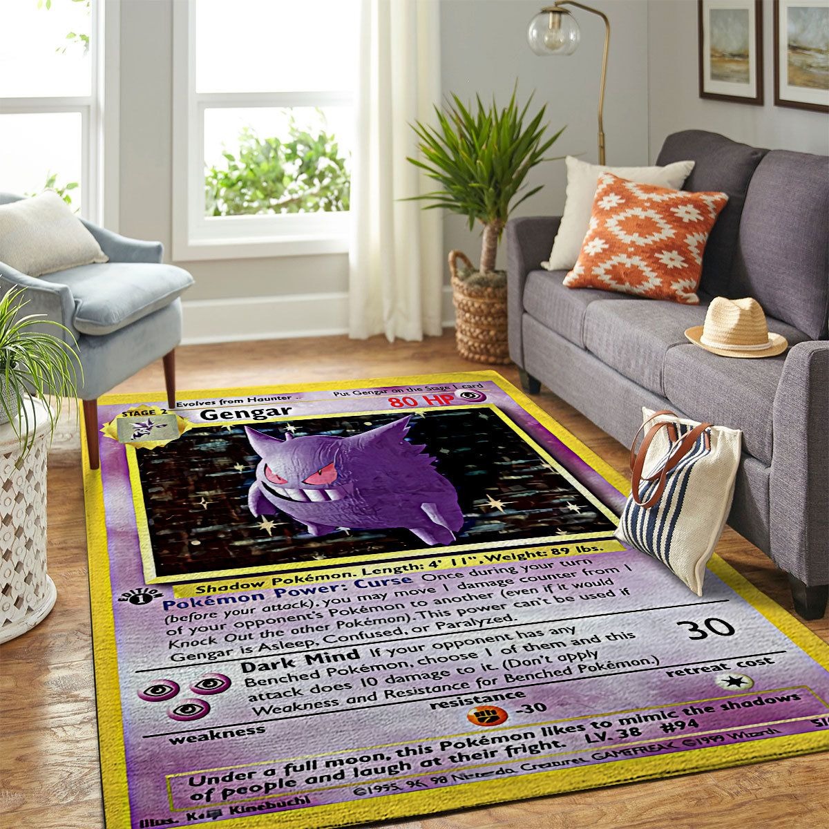 Pokemon Gengar Rug 2 Pokemon Gengar Rug 3