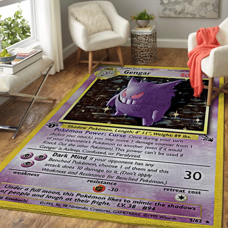 Pokemon Gengar Rug Pokemon Gengar Rug