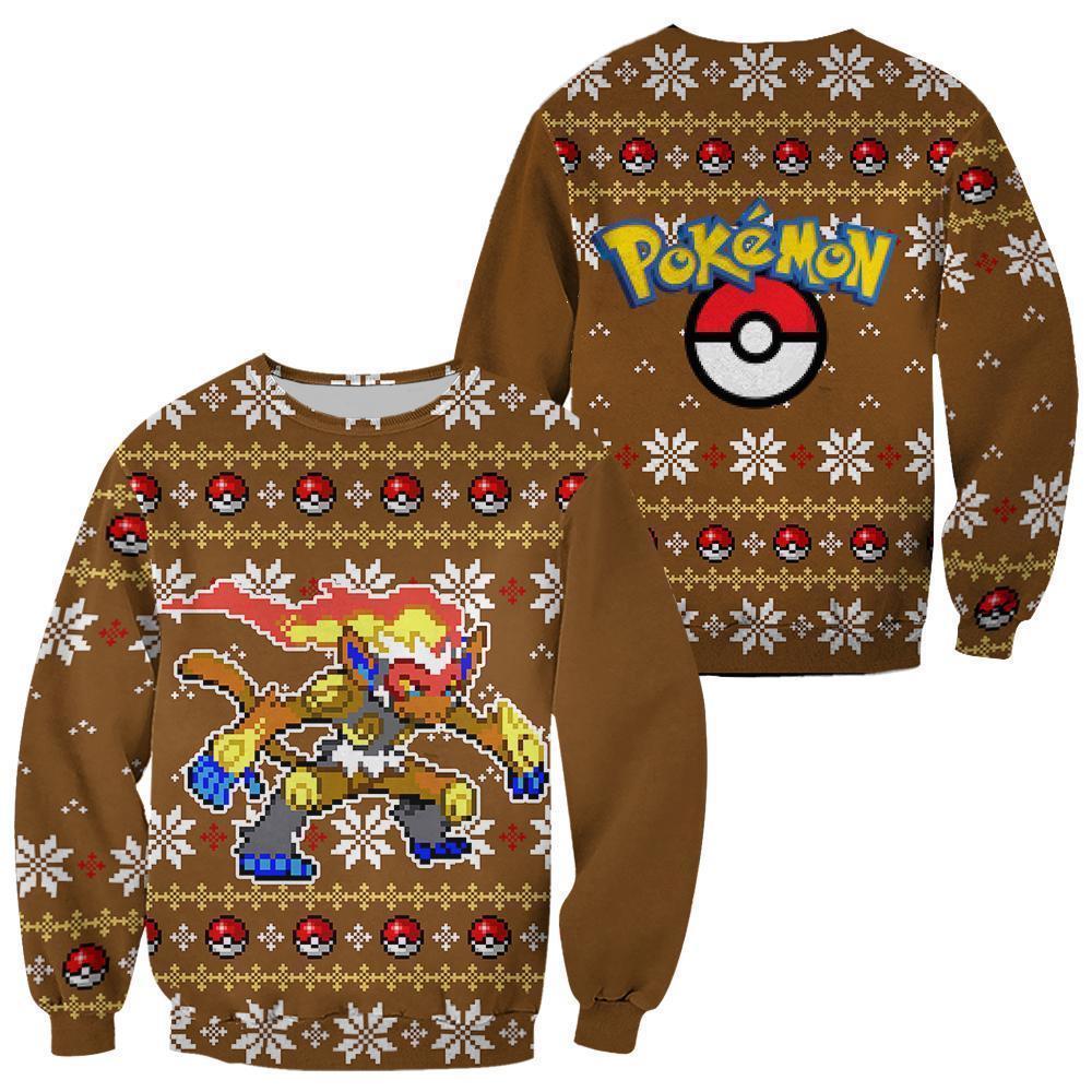 Pokemon Infernape pokeball sweater, sweatshirt 10 Pokemon Infernape pokeball sweater sweatshirt 1
