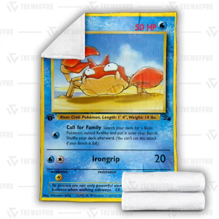 Pokemon Krabby Soft Blanket 2
