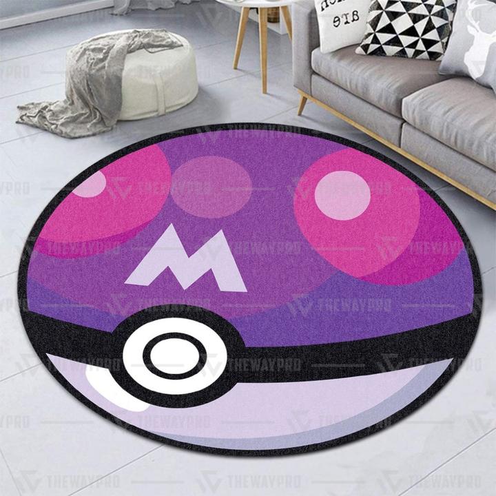 Pokemon Master Ball round rug 1