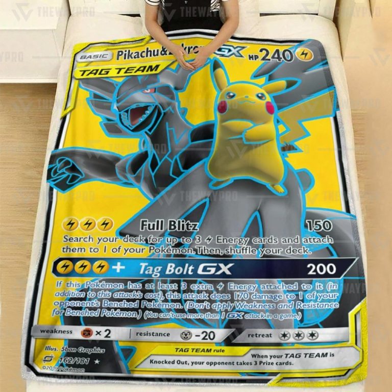 Pokemon Pikachu And Zekron Gx Blanket 2