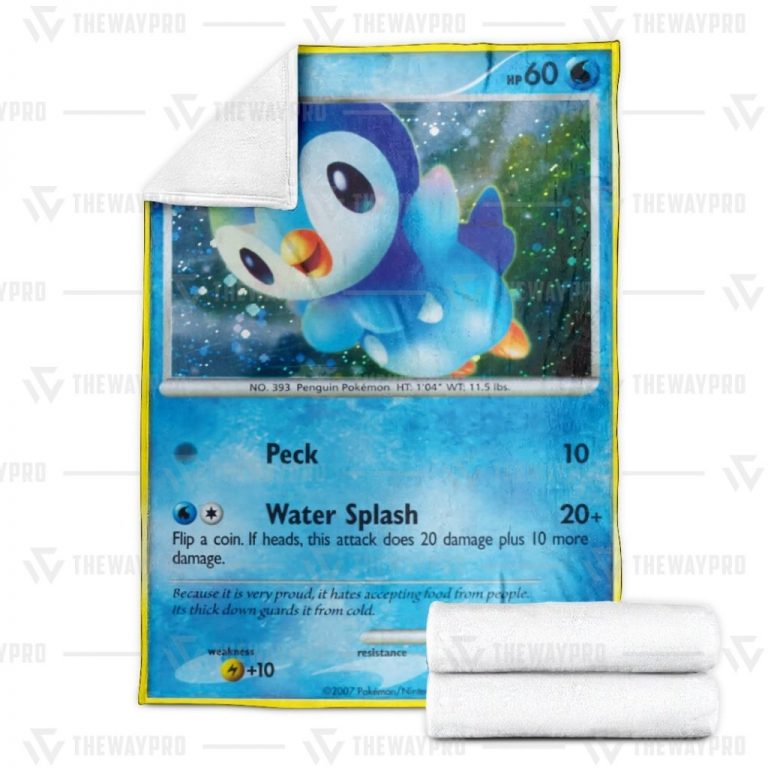 Pokemon Piplup Diamond Pearl Promos blanket 2