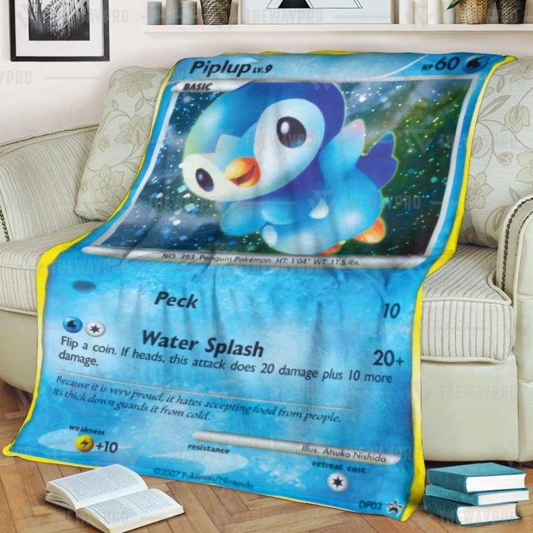 Pokemon Piplup Diamond Pearl Promos blanket 3