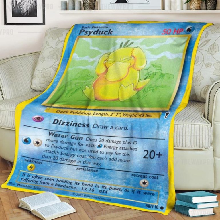 Pokemon Psyduck Custom Blanket 2
