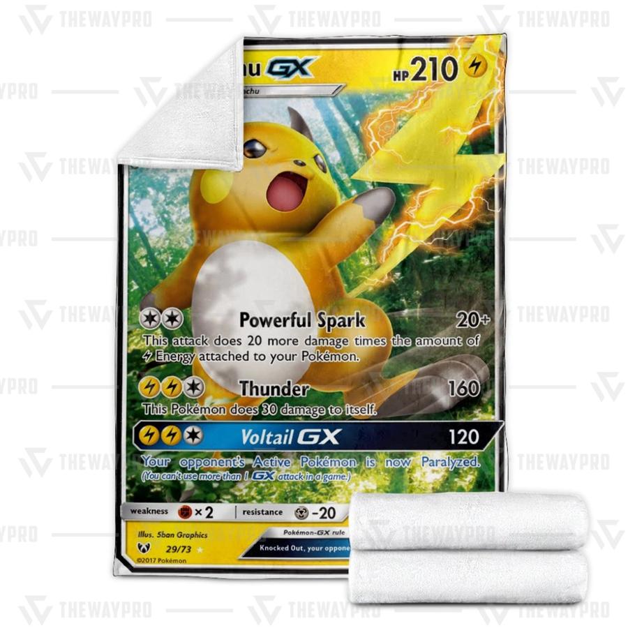 Pokemon Raichu-GX Shining Legends Blanket • Kybershop
