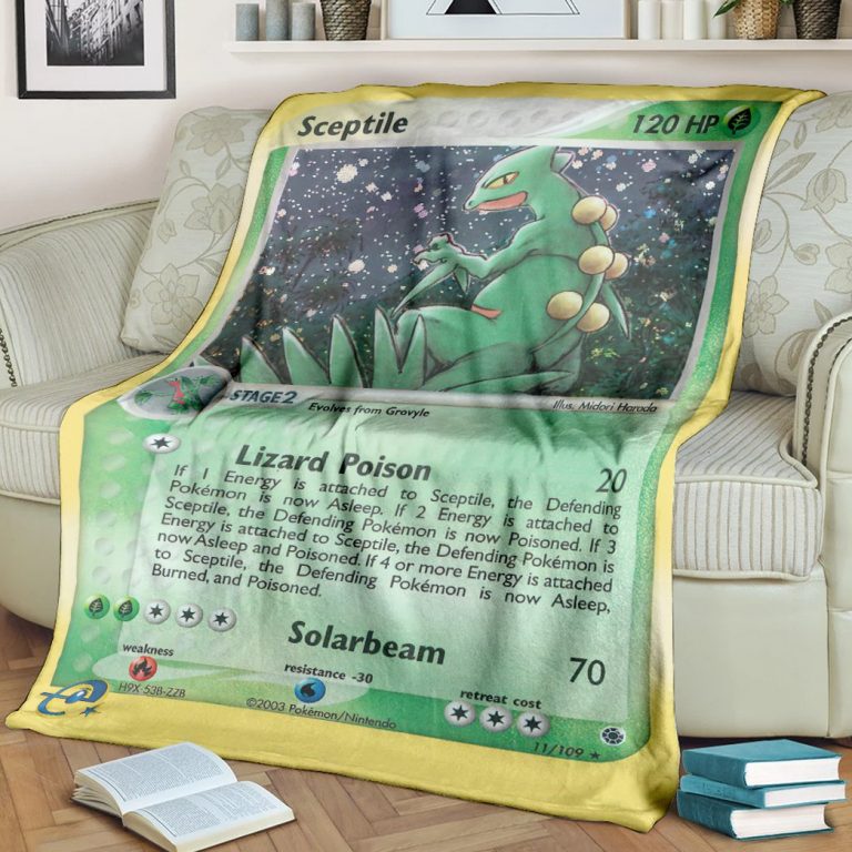 Pokemon Sceptile Ruby Sapphire blanket 1 Pokemon Sceptile Ruby Sapphire blanket 1