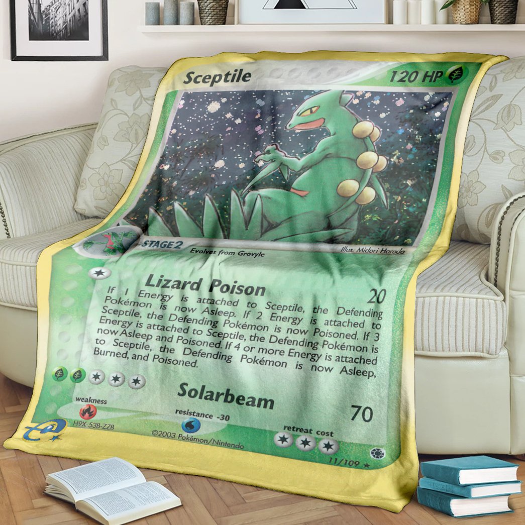 Pokemon Sceptile Ruby Sapphire blanket 1