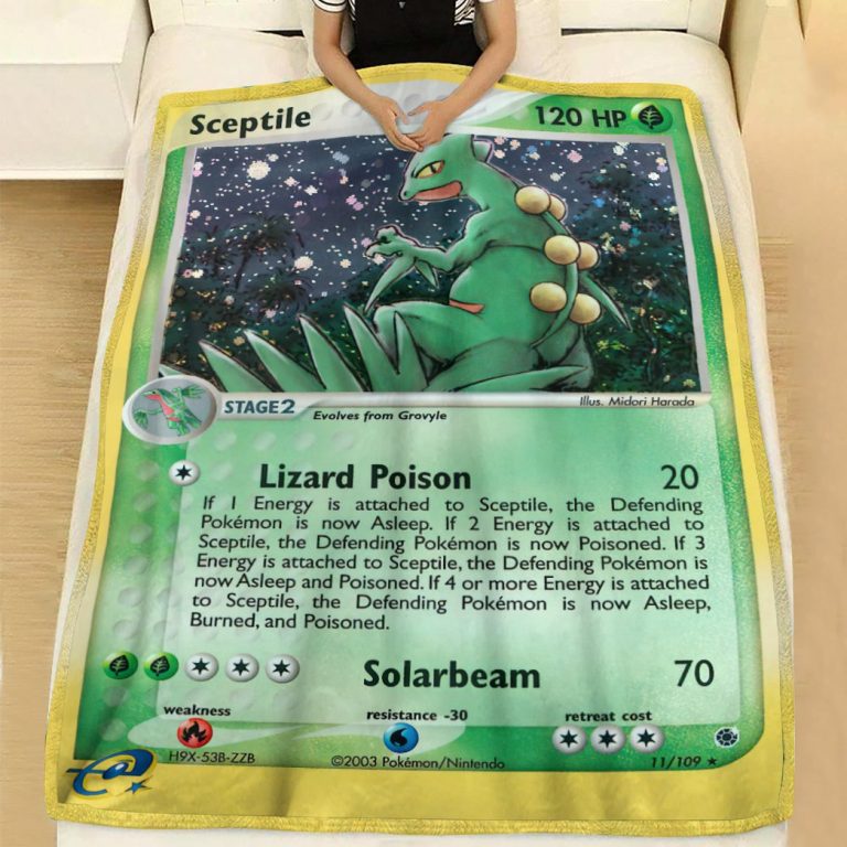 Pokemon Sceptile Ruby Sapphire blanket 2 Pokemon Sceptile Ruby Sapphire blanket 2