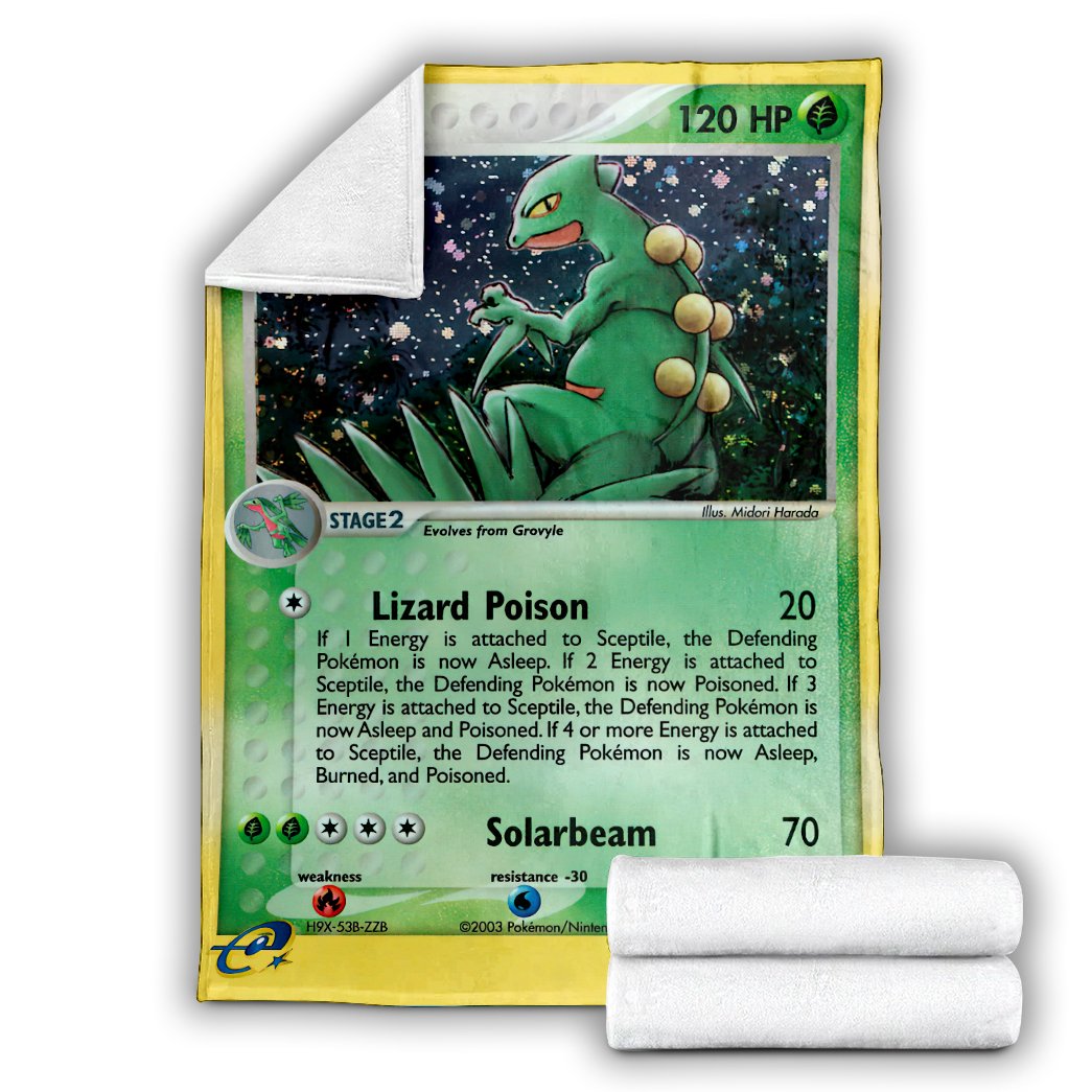 Pokemon Sceptile Ruby Sapphire blanket 2 Pokemon Sceptile Ruby Sapphire blanket 3
