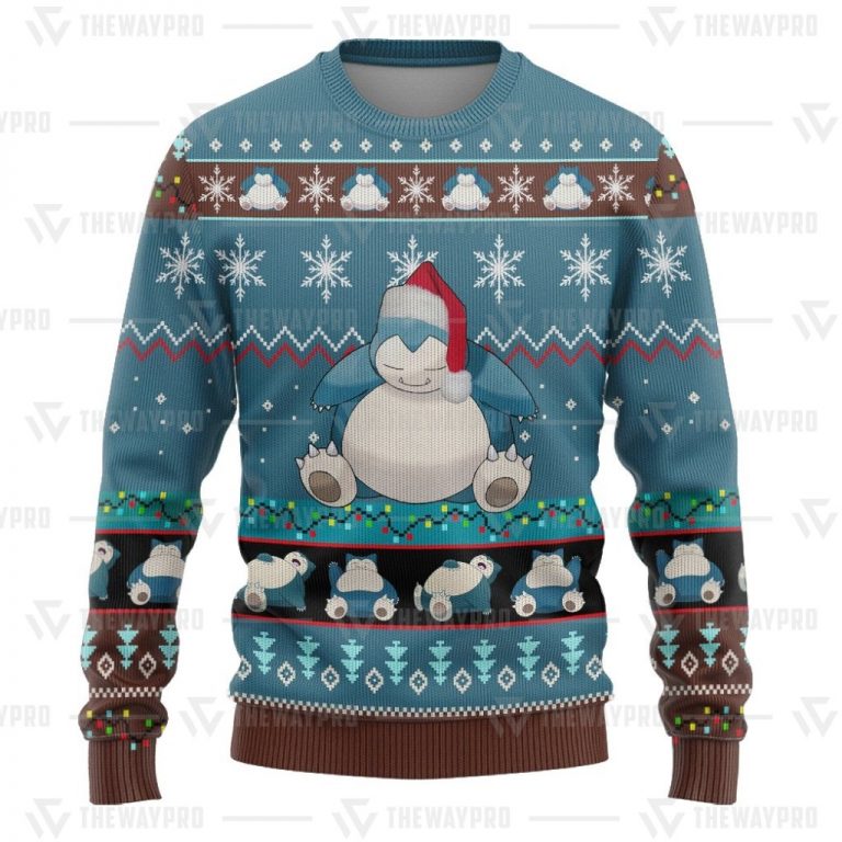 Pokemon Snorlax christmas sweater sweatshirt 3