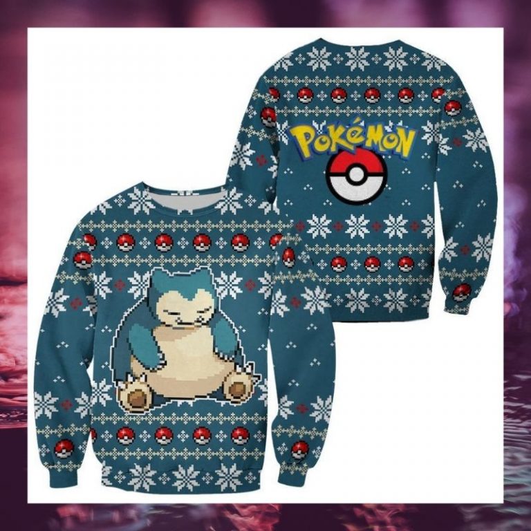 Pokemon Snorlax pokeball sweater sweatshirt 3
