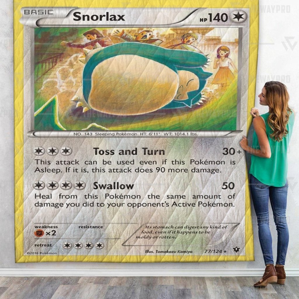 Pokemon Snorlax quilt 1