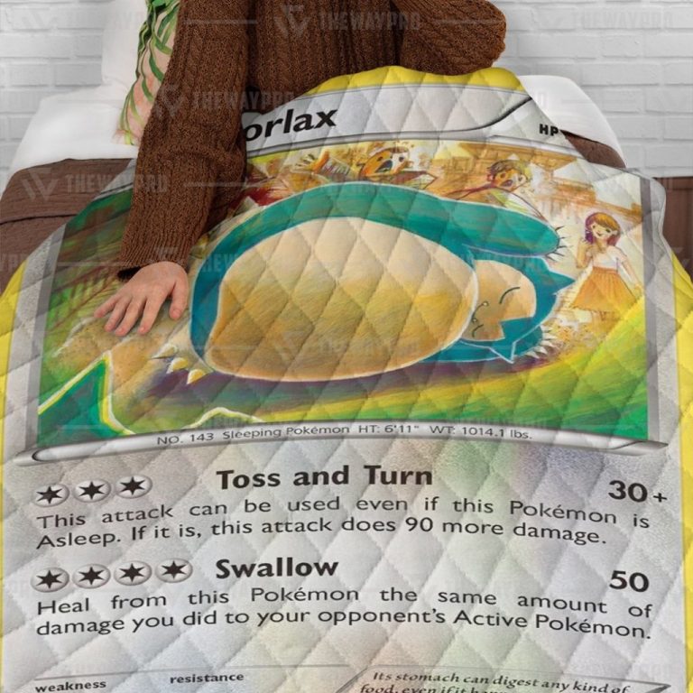Pokemon Snorlax quilt 3