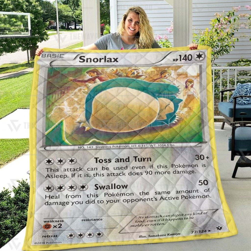 Pokemon Snorlax quilt 4