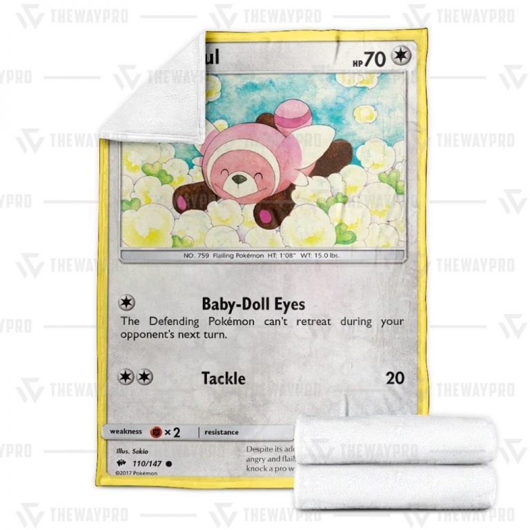 Pokemon Stufful Burning Shadows blanket 2