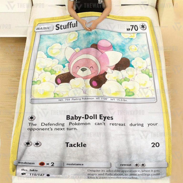 Pokemon Stufful Burning Shadows blanket 3