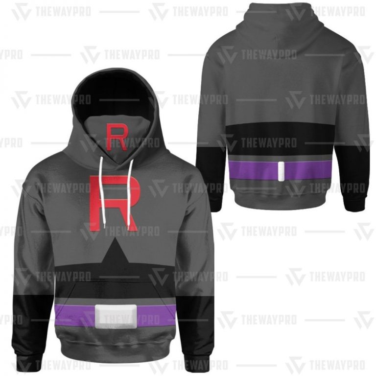 Pokemon Team Rocket Black hoodie mask 4