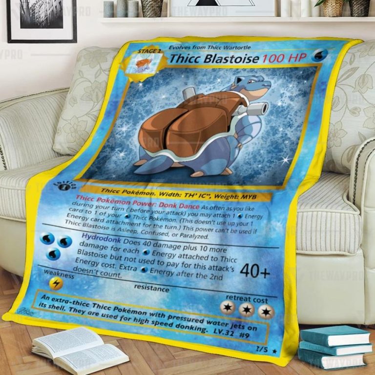 Pokemon Thicc Blastoise Blanket 2