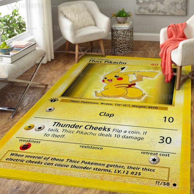 Pokemon Thicc Pikachu Rug 2