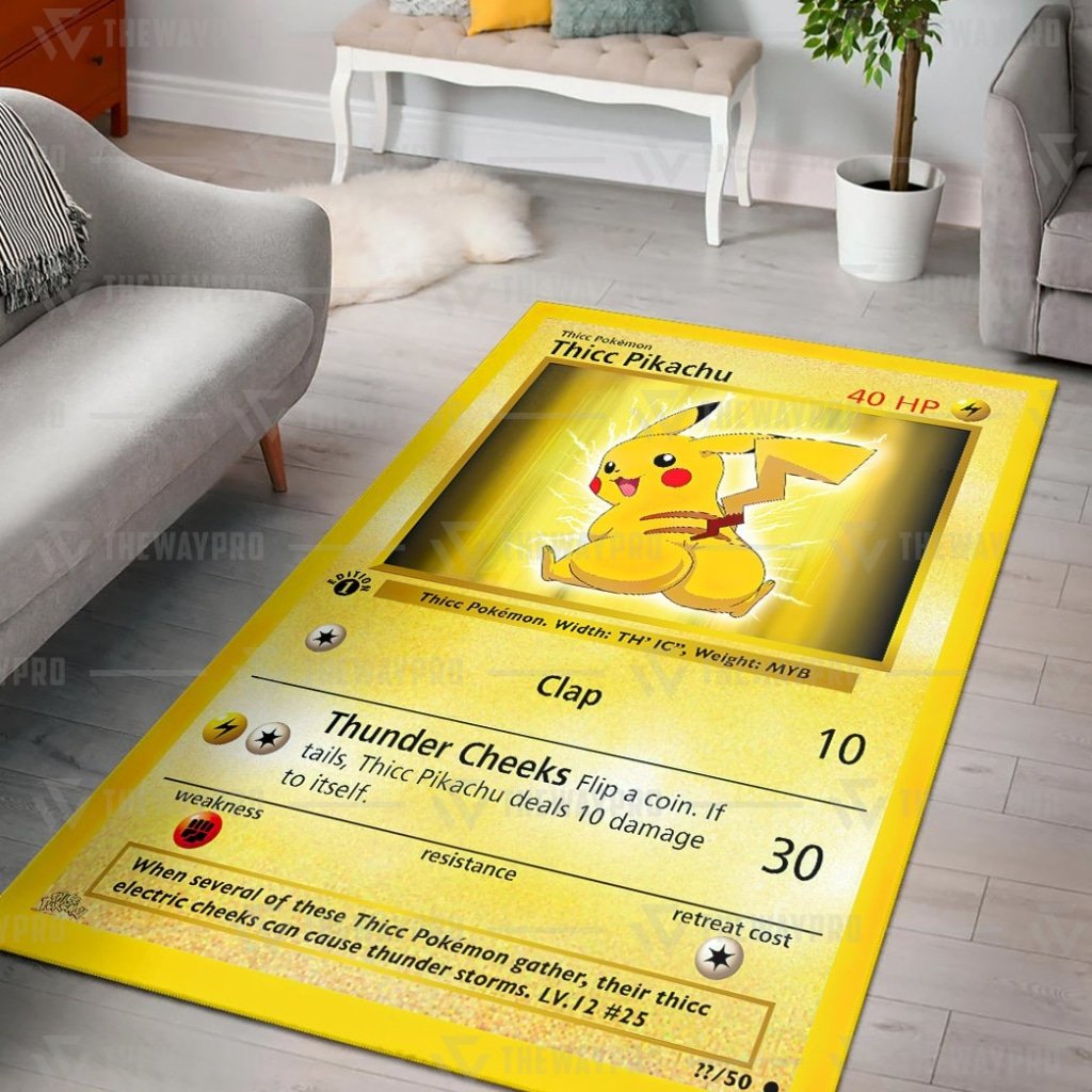 Pokemon Thicc Pikachu Rug
