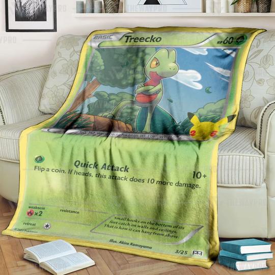 Pokemon Treecko Blanket 1